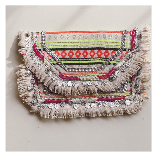 Borsa a tracolla in cotone - Fluo Verde