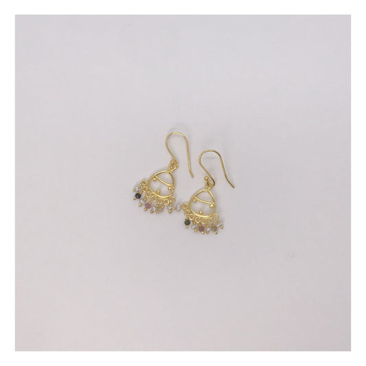 Pendenti con tormaline e perle